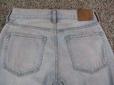 Aeropostale High Rise Baggy Mom Jeans Womens 0 Blue Light Wash Relaxed 26x30
