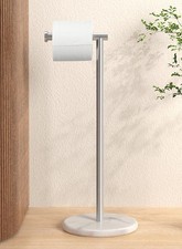 KES Marble Toilet Roll Holder Free Standing, Toilet Paper Holder with Natural M