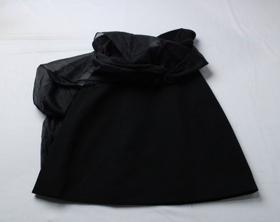 knee length dresses for ladies Hayden Long Sleeve Plunge Mini Dress / Black | Meshki main image 0
