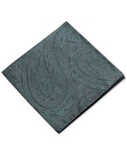 Ryan Seacrest Distinction Men  s Solid Paisley Silk Pocket Square