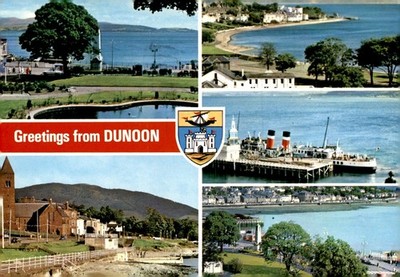 Visit to Dunoon, London, York, and Glasgow in 1989 Postcard