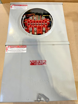 Milbank UC4966-O-WC-21-NST 20A 13 Jaw RL Meter Socket w/Prewire Test Switch