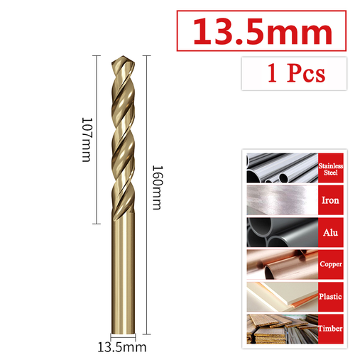 M35 Cobalt Drill Bits for Stainless Steel Sheet - HSS-Co Steel Metal Drill Set - Picture 135 of 142
