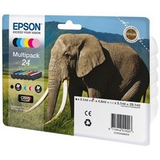 Epson 24 Multipack T2428 XP-950 XP-860 XP-760 XP-55 Elephant Printer Ink Fast UK