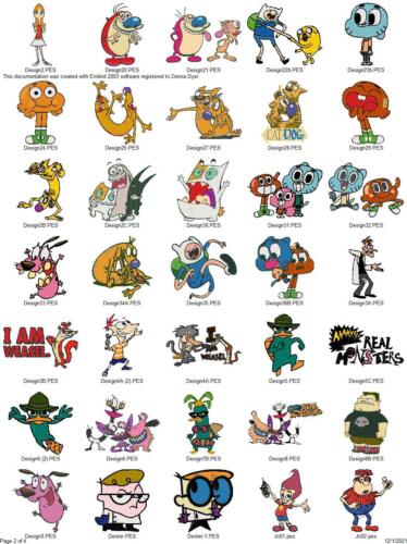 122 CARTOONS CHARACTERS BUNDLE EMBROIDERY MACHINE DESIGNS COLLECTION PES | eBay 122 CARTOONS CHARACTERS BUNDLE EMBROIDERY MACHINE DESIGNS COLLECTION PES | eBay