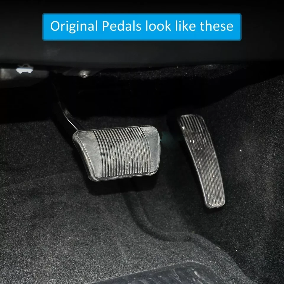 Cubierta negra de pastillas de pedal de acelerador de gas de freno de pie para Dodge Challenger Charger Foto 2 de 4