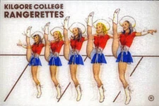 Kilgore College Rangerettes 1970's VARI-VUE Motion Lenticular Card 2 x 3 inches 