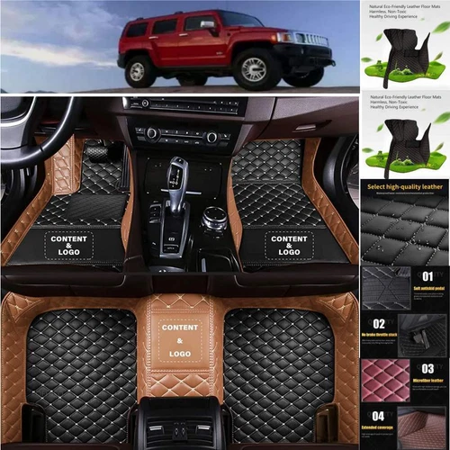 For Hummer H2 H3 Car Floor Mats Custom Waterproof Carpets Liners Pads Handmade - Imagen 15 de 35