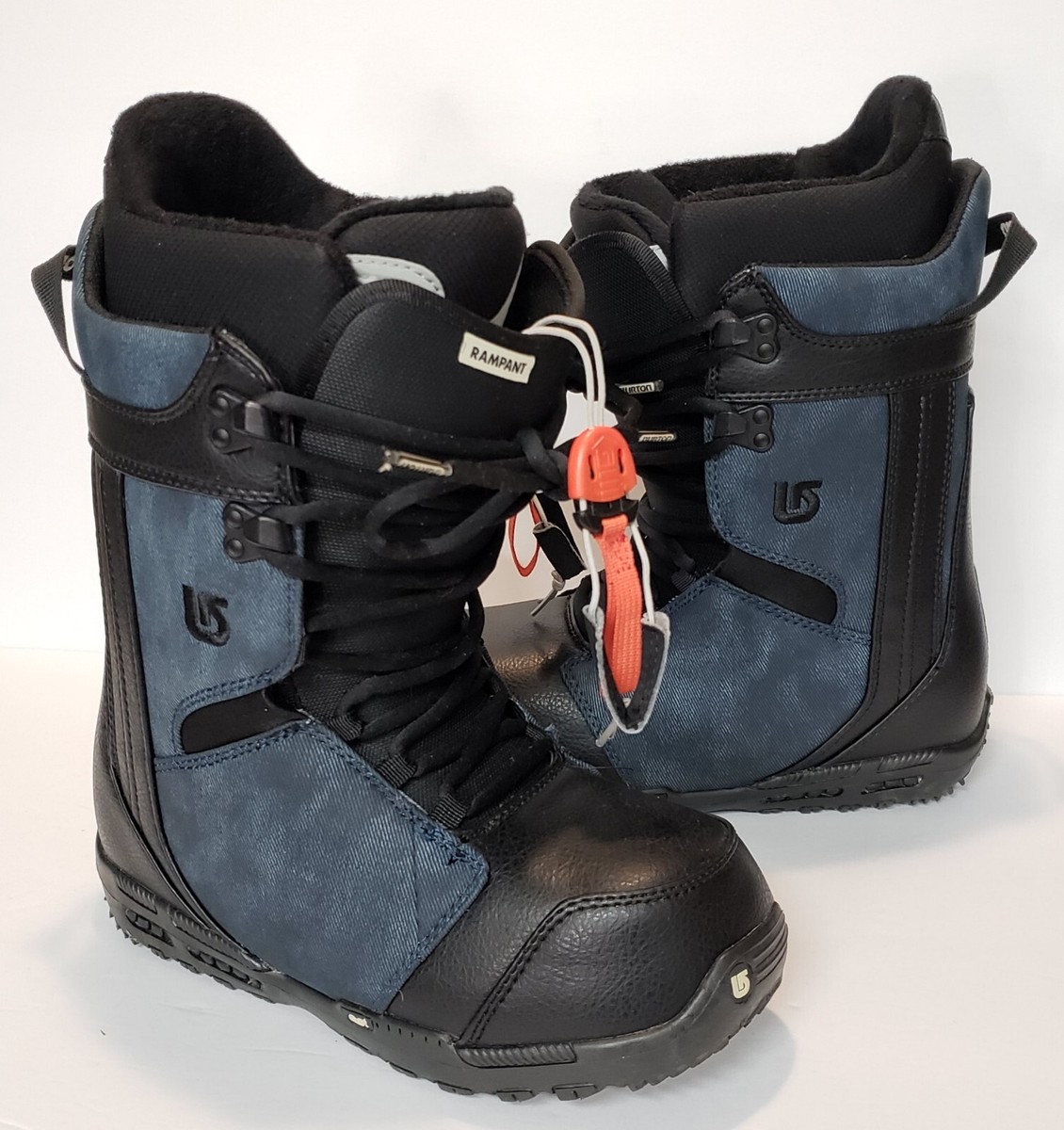 Burton Rampant Imprint 2 Mens Snowboard Boots Blue /Black Size 8.5 