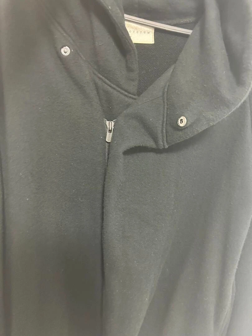 Felpa con cappuccio e zip deformata Factotum Rick Owens GIAPPONE