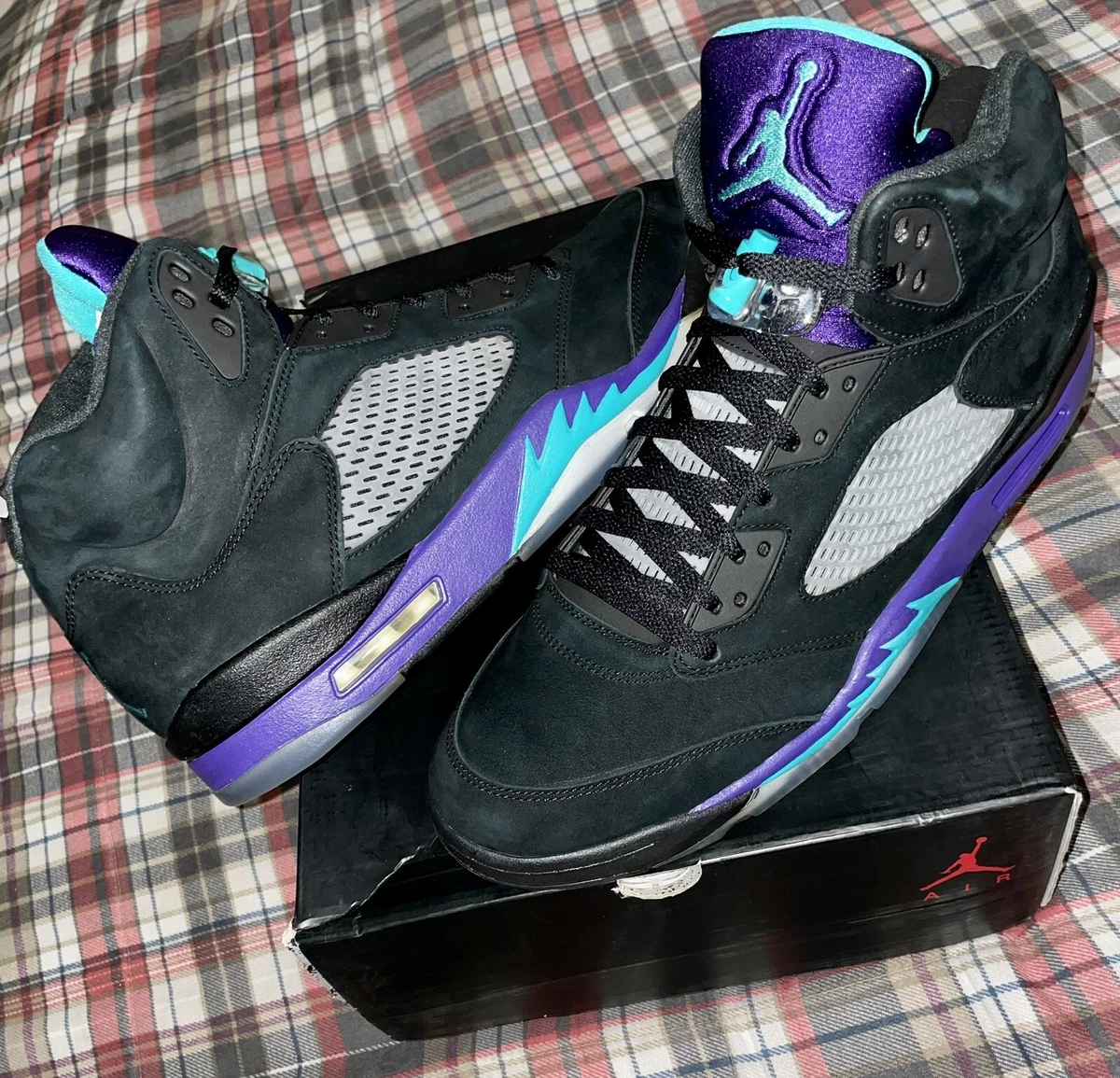 Jordan black shop grape 5
