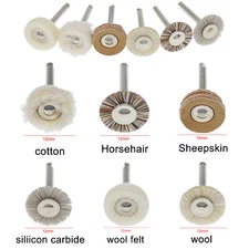 Fresh Dental RA Goat Hair Polishing Brush Buffing Wheel 2.35mm For Rotary Tools