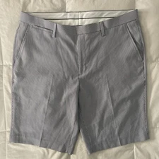 Saks Fifth Avenue Linen Blend Flat Front Shorts - 36