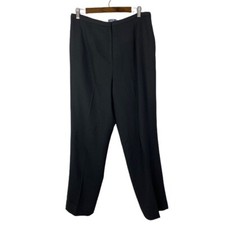 Pendleton Black Wool Straight Leg Flat Front Dress Pants 14