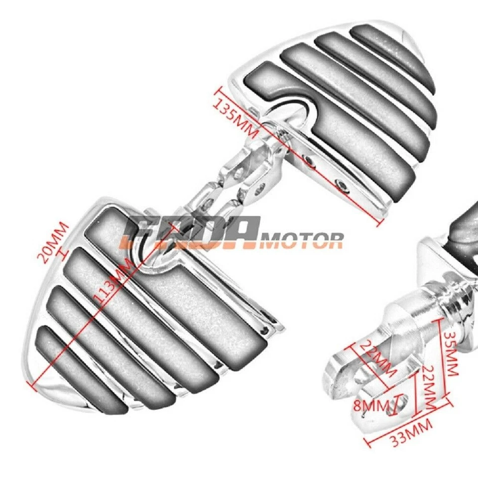 Reposapiés delanteros para Yamaha Vmax VMX1200 Virage XV750 XV1100 85-08 099 Foto 3 de 4