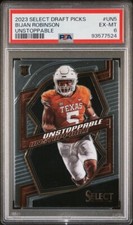 Bijan Robinson 2023 Select Draft Picks Unstoppable UN-5 EX-MT PSA 6
