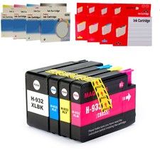 HP 932XL 933XL CARTUCCIA COMPATIBILE NO ORIGINALE BK C M Y