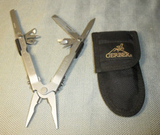Vintage Gerber Stainless Steel Needle Nose Multi Tool w/Sheath Clean Excellent