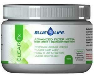Blue Life Clear Fx Filter Media 150 Ml - Treats 25G/Saltwater, 50G/Freshwater. (858542003603)