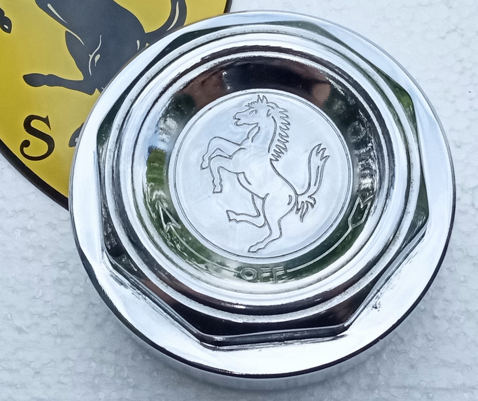 Ferrari 250 Wheel Knock Off Nut_32 Rudge_Prancing Horse_275_NEW_GENUINE