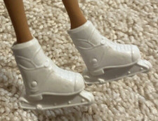 VTG Barbie doll size rollerblades white clone EUC cute combined shipping