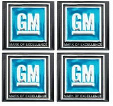 Oer Blue Mark Of Excellence Seat Belt Decal Set 1968-1972 Pontiac Chevy Buick