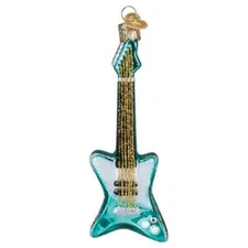 Old World Christmas ROCKIN' ELECTRIC GUITAR (38086) Glass Ornament w/OWC Box