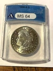 1880-S Morgan Silver Dollar/ANACS MS64/Tone #1190