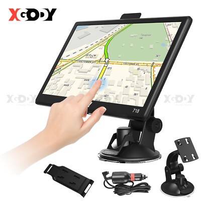 XGODY 7 Inch Car Truck GPS Navigation Touch Screen Navigator Canada+Mexico+US