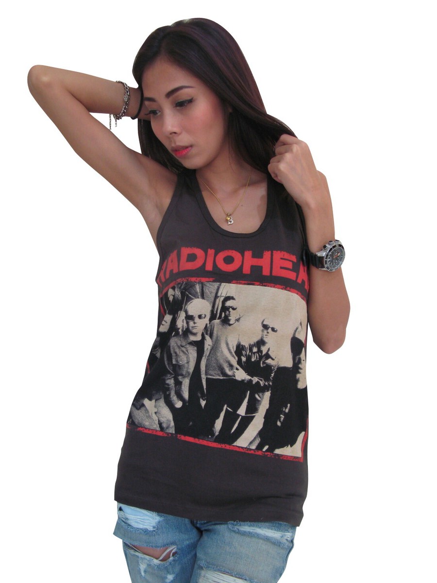【RADIOHEAD】 オフィシャルTシャツ Lサイズ USA製 Radiohead バンドTシャツ レディオヘッド Cut Out - バンドT
