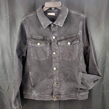 Dl1961 Vika Classic Black Denim Jean Jacket Women's Sz L * See Measurements