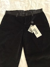 NEW Dolce & Gabbana Juniors Black Velvet Evening Pants - XL (31")