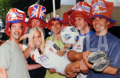 Photo de presse vintage Rugby, Angleterre Vs France, 1997, tirage 21 X