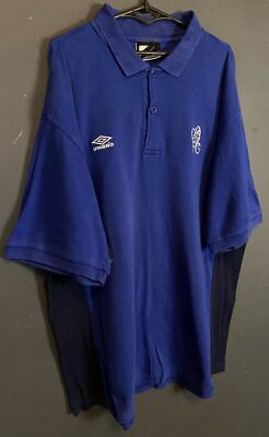VINTAGE UMBRO MEN'S FC CHELSEA 2000s POLO SOCCER FOOTBALL SHIRT