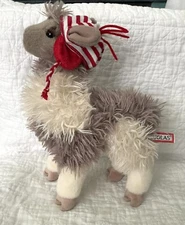 Douglas Zephyr Llama With Ear muff Hat Plush 2018 Stuffed Animal Toy 10"