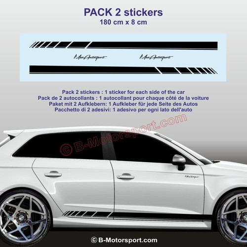 Stickers Sottoporta Originali Per Audi – Adesivi A1 A2 A3 A4 A5 A6 A7 Q3 Q5 Q7 TT (Mod. 055)