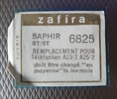 Saphir Pour Platines Telefunken A 23/2 Et A25/2 – Neuf – Fabriqué En France