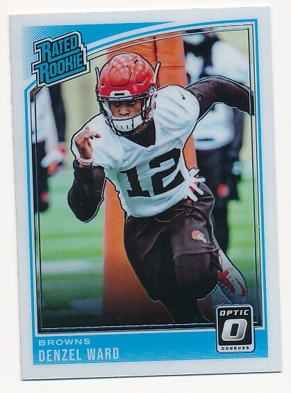 DENZEL WARD 2018 DONRUSS OPTIC RATED ROOKIE #198 RC CLEVELAND BROWNS MINT