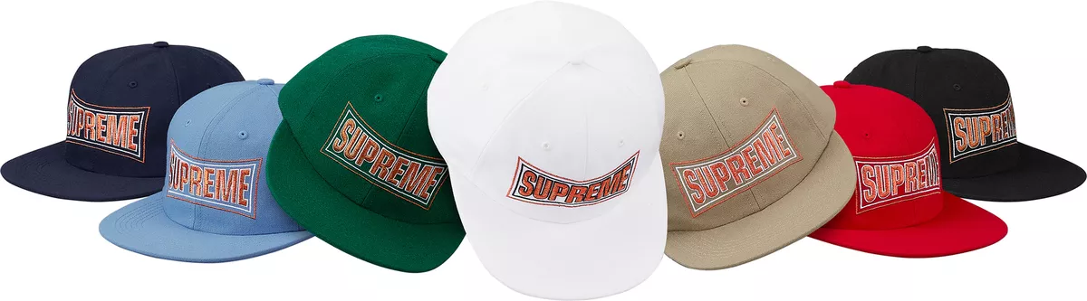 Supreme Metallic Arc 6-Panel Cap Black Red Green S/S 18