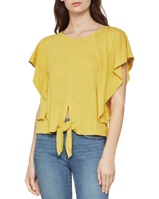 bcbg yellow top