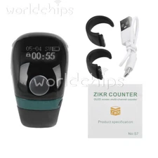 Digital Finger Tally Counter Ring Counting Multi-Channel Counter w/ self-locking