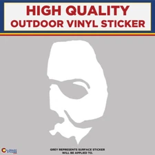 Michael Myers Mask, Die Cut High Quality Vinyl Stickers