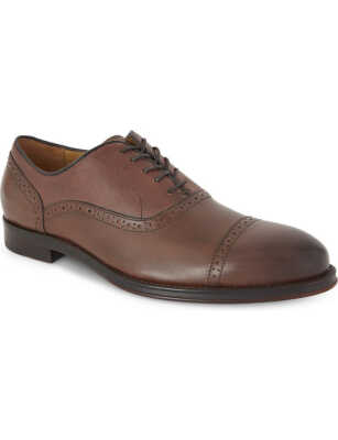 Aldo Galoenia Brown Leather Cap Toe Oxford Dress Shoes Mens  display picture 1