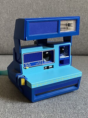 Polaroid 600 Party Blue - Selten - Guter Zustand - Sofortbildkamera