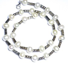 2.Wahl 925 Silber Perlenkette Folklore Antikstyle 925 Elemente Trachtenschmuck