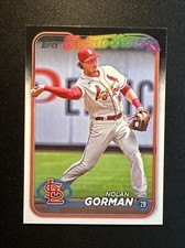 2024 Topps: Series 2-Future Stars #591 Nolan Gorman/St. Louis Cardinals/2B ⚾🐷⚾
