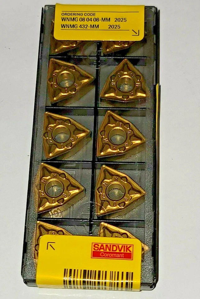 WNMG 432 MM 2025 SANDVIK *** 10 INSERTS * * FACTORY PACK **