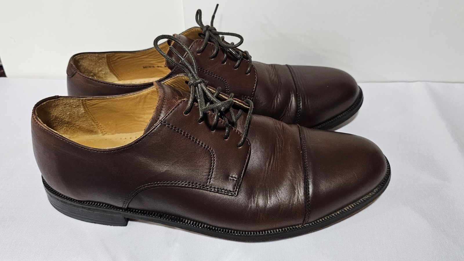 SAOLA Scarpe eleganti Cole Haan Oxford uomo 9 5 punta a cappuccio pelle marrone scuro