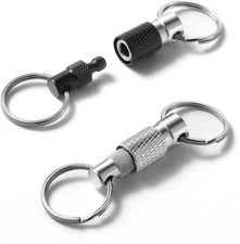 Quick Release Keychain for Men, Detachable Key Ring Release, Quick... 
