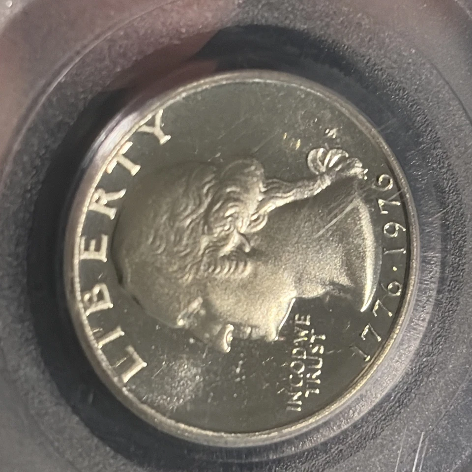 1976 S Silver Bicentennial PCGS gem Proof Set Signed By Designers 25C And 50C - Image 3 of 4